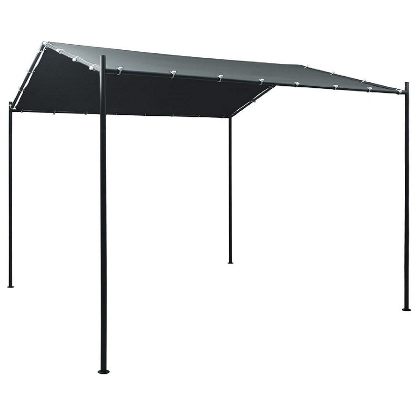 vidaXL Gazebo Pavilion Tent Canopy 9.8ft x9.8ft Steel Anthracite Image