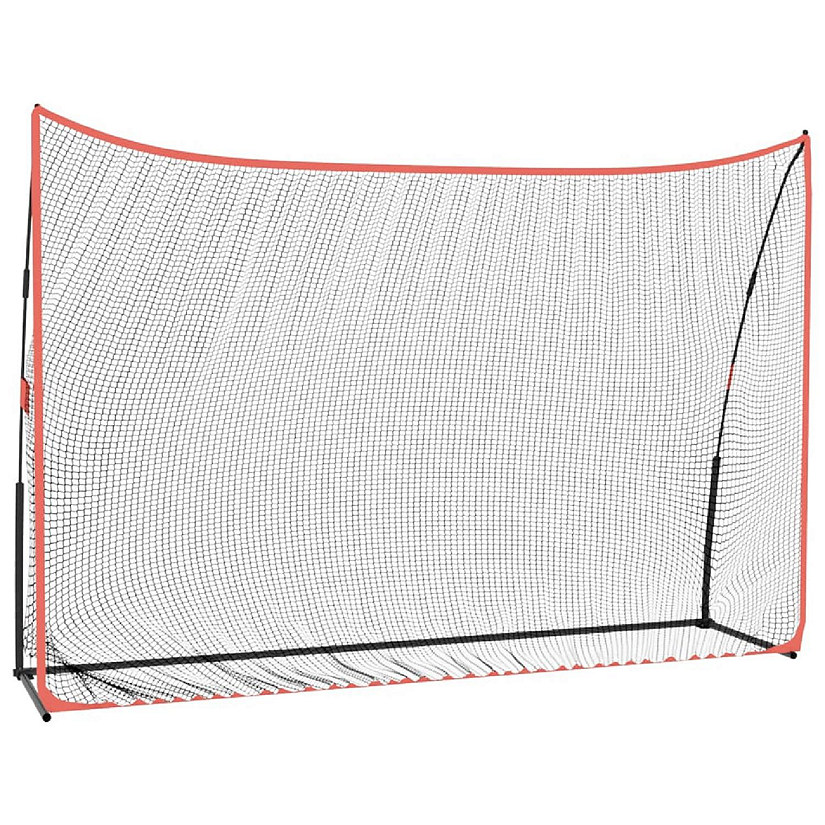 vidaXL Golf Practice Net Black and Red 120.1"x35.8"x83.9" Polyester Image