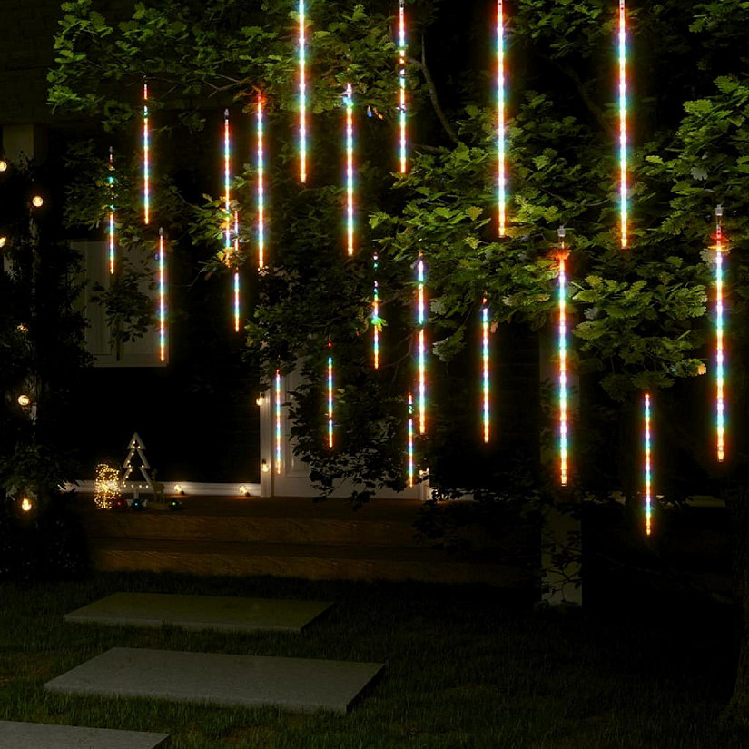 vidaXL Meteor Lights 20 pcs 2 ft Colorful 720 LEDs Indoor Outdoor Image