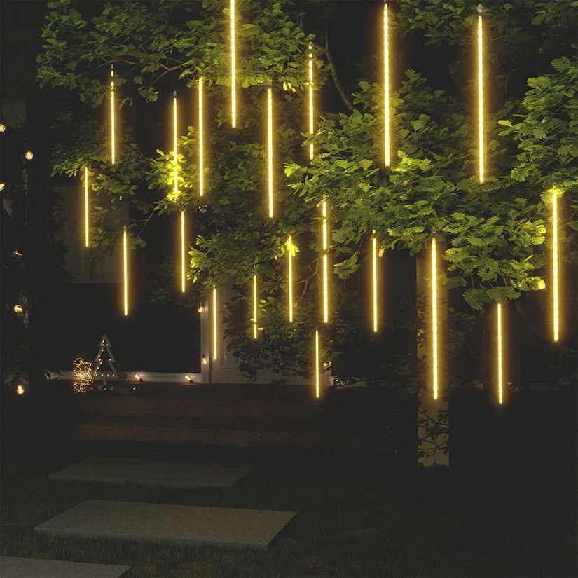 vidaXL Meteor Lights 20 pcs 2 ft Warm White 720 LEDs Indoor Outdoor Image