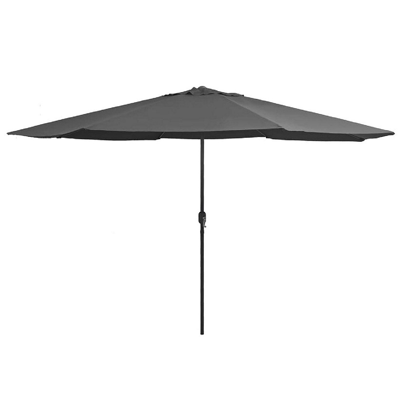 vidaXL Outdoor Parasol with Metal Pole 157.5" Anthracite Image