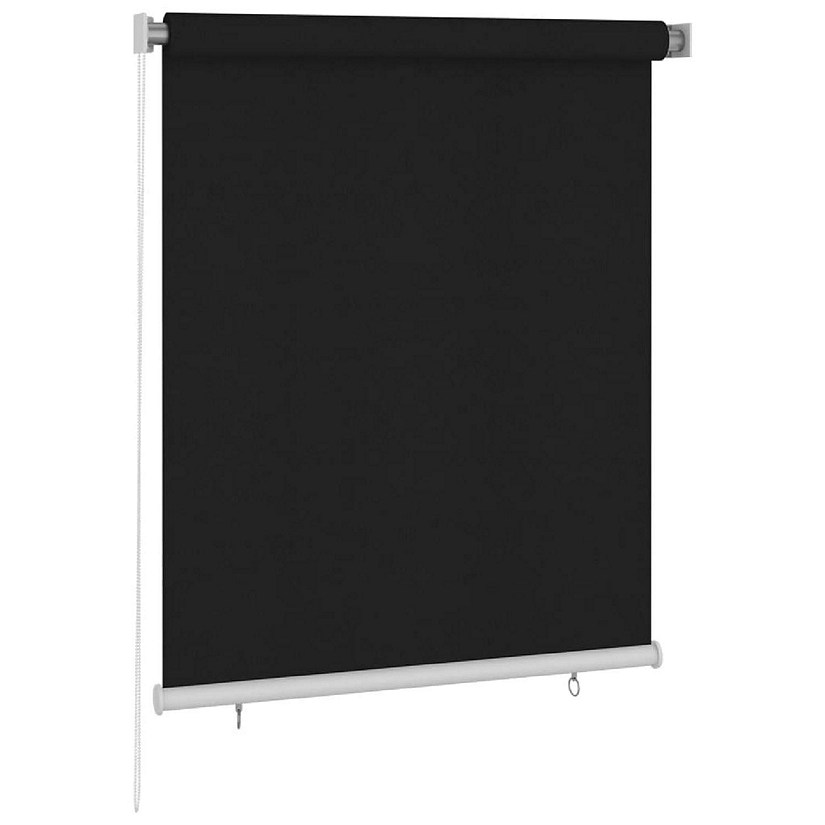 vidaXL Outdoor Roller Blind 47.2"x55.1" Black Oriental Trading