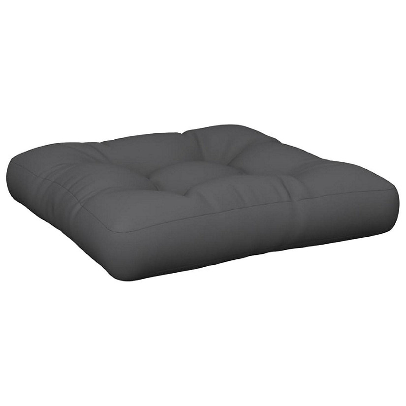 vidaXL Pallet Cushion 19.7"x19.7"x4.7" Gray Fabric Image