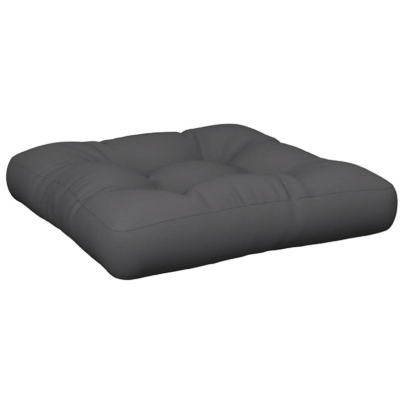 vidaXL Pallet Cushion 23.6"x23.6"x4.7" Gray Fabric Image