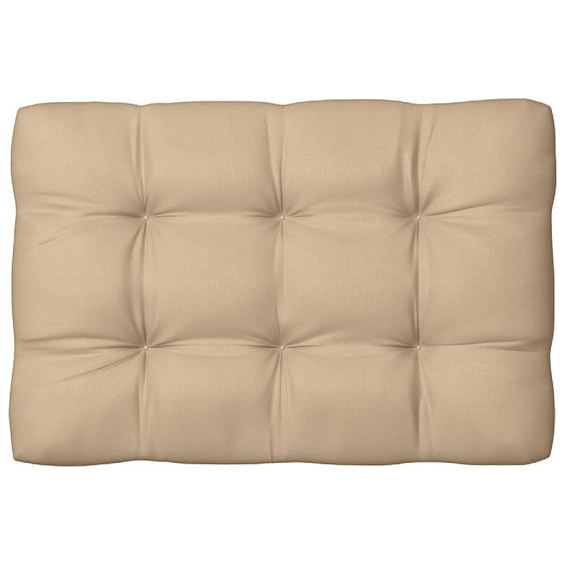 vidaXL Pallet Cushion Beige 47.2"x31.5"x4.7" Fabric Image