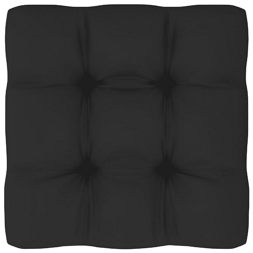vidaXL Pallet Cushion Black 22.8"x22.8"x3.9" Fabric Image