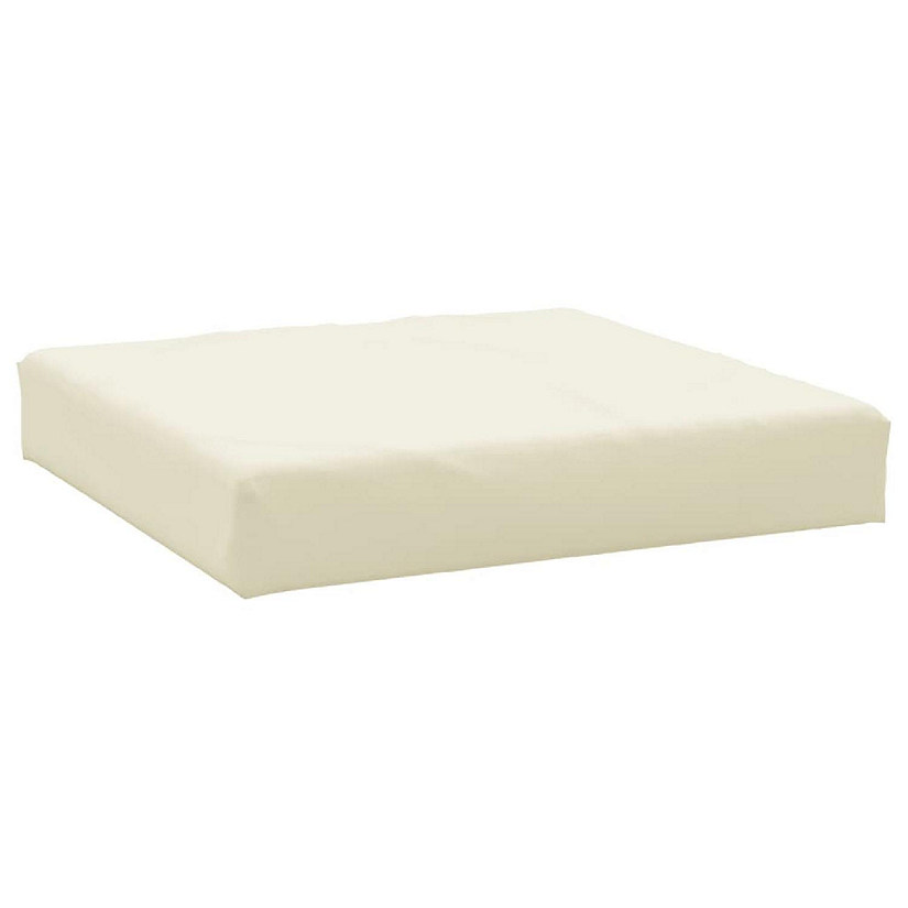 vidaXL Pallet Cushion Cream 23.6"x23.6"x3.1" Oxford Fabric Image