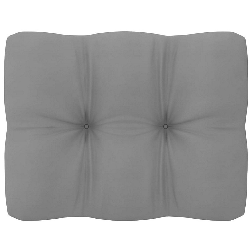 vidaXL Pallet Cushion Gray 19.7"x15.7"x4.7" Fabric Image