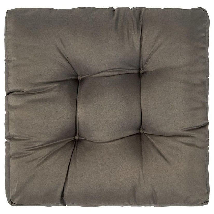 vidaXL Pallet Cushion Gray 22.8"x22.8"x3.9" Fabric Image