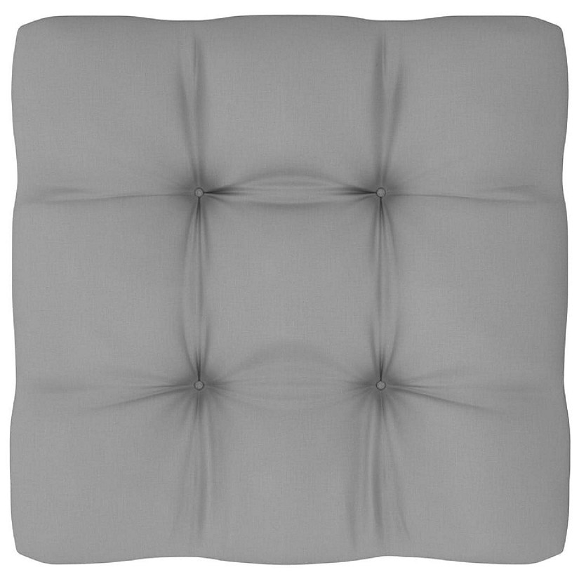 vidaXL Pallet Cushion Gray 27.6"x27.6"x4.7" Fabric Image