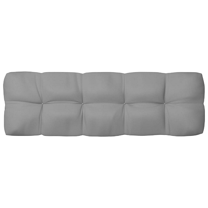 vidaXL Pallet Cushion Gray 47.2"x15.7"x4.7" Fabric Image