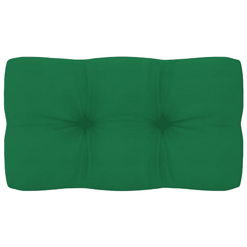 vidaXL Pallet Cushion Green 27.6"x15.7"x4.7" Fabric Image