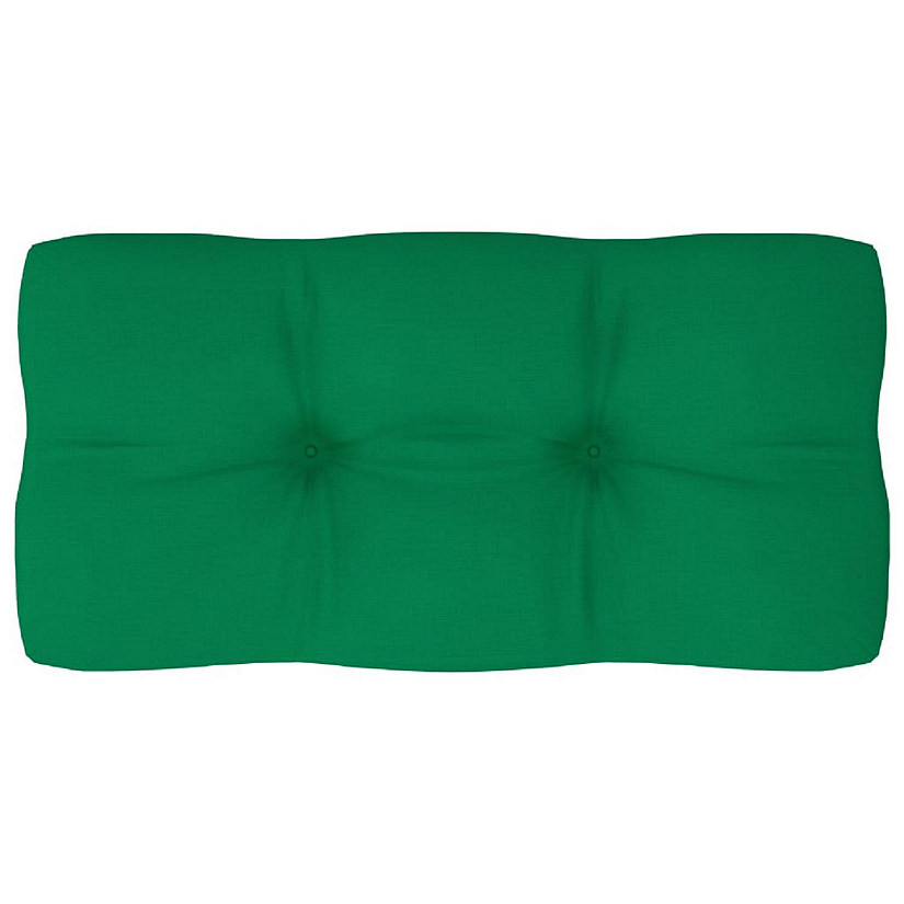 vidaXL Pallet Cushion Green 31.5"x15.7"x4.7" Fabric Image