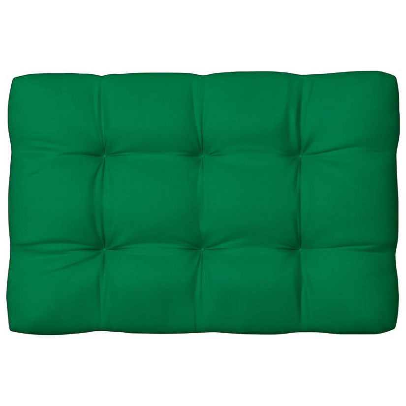vidaXL Pallet Cushion Green 47.2"x31.5"x4.7" Fabric Image