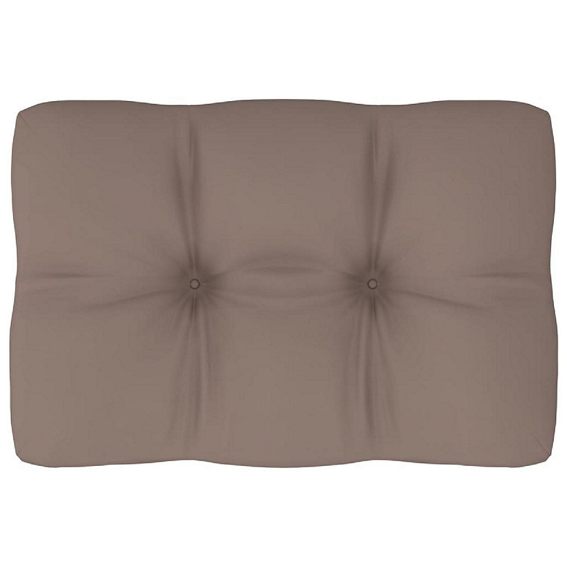 vidaXL Pallet Cushion Taupe 23.6"x15.7"x4.7" Fabric Image
