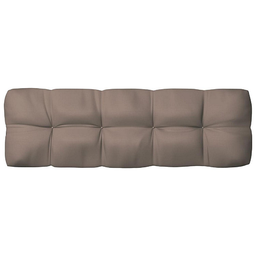 vidaXL Pallet Cushion Taupe 47.2"x15.7"x4.7" Fabric Image