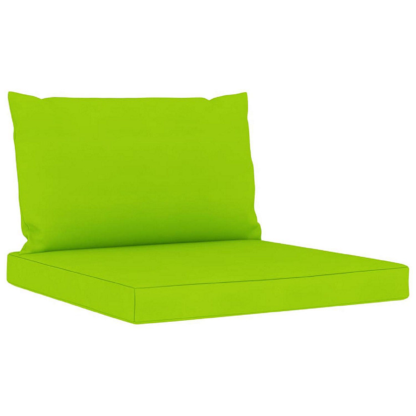 vidaXL Pallet Cushions 2 pcs Bright Green Oxford Fabric Image