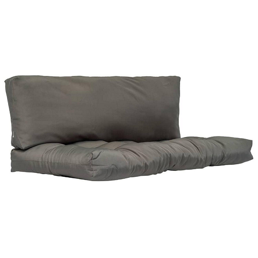 vidaXL Pallet Cushions 2 pcs Gray Fabric Image