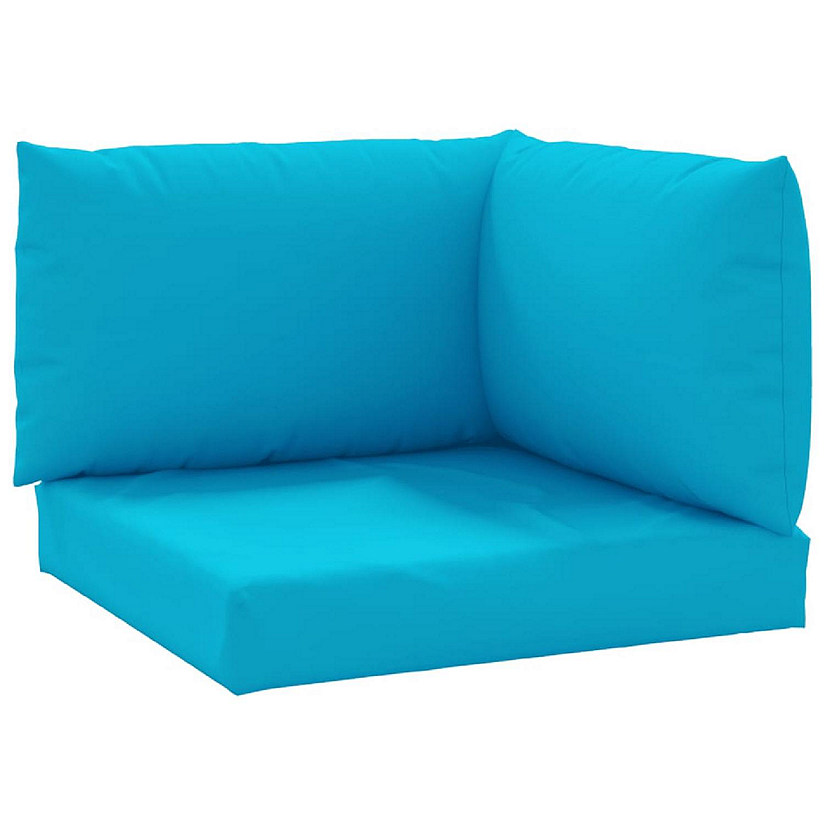 vidaXL Pallet Cushions 3 pcs Light Blue Oxford Fabric Image