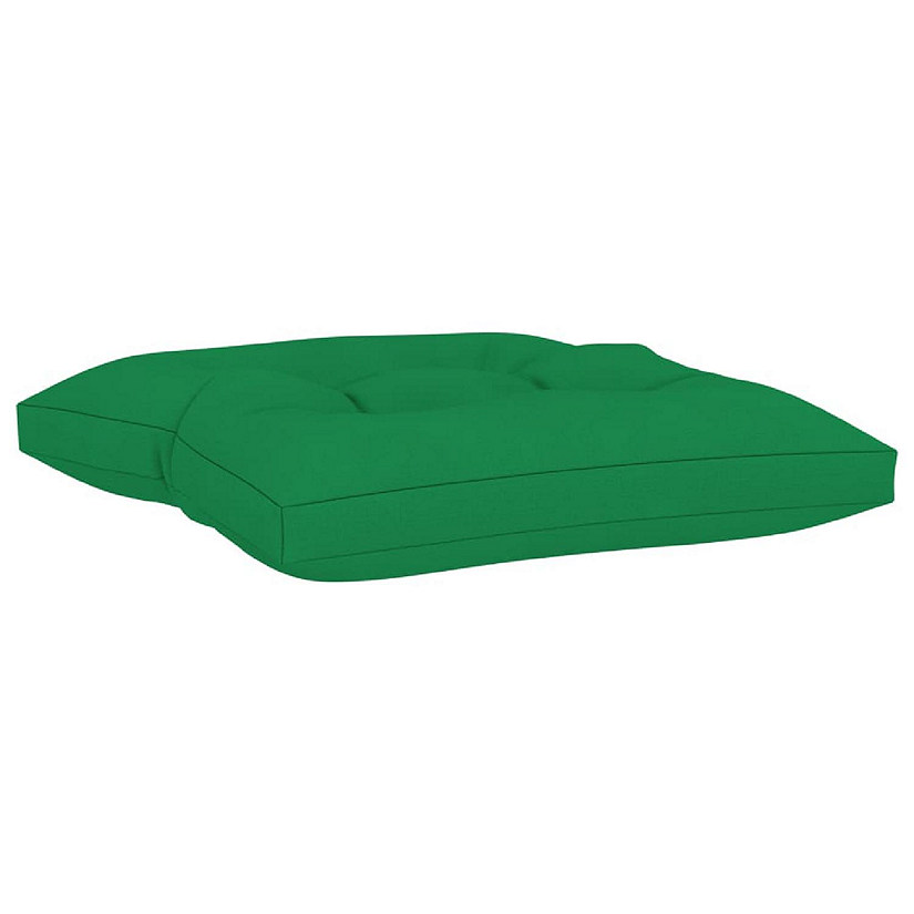 vidaXL Pallet Ottoman Cushion Green Fabric cushion Image