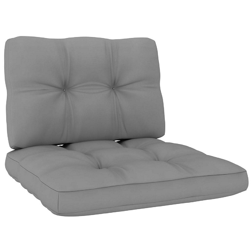 vidaXL Pallet Sofa Cushions 2 pcs Gray