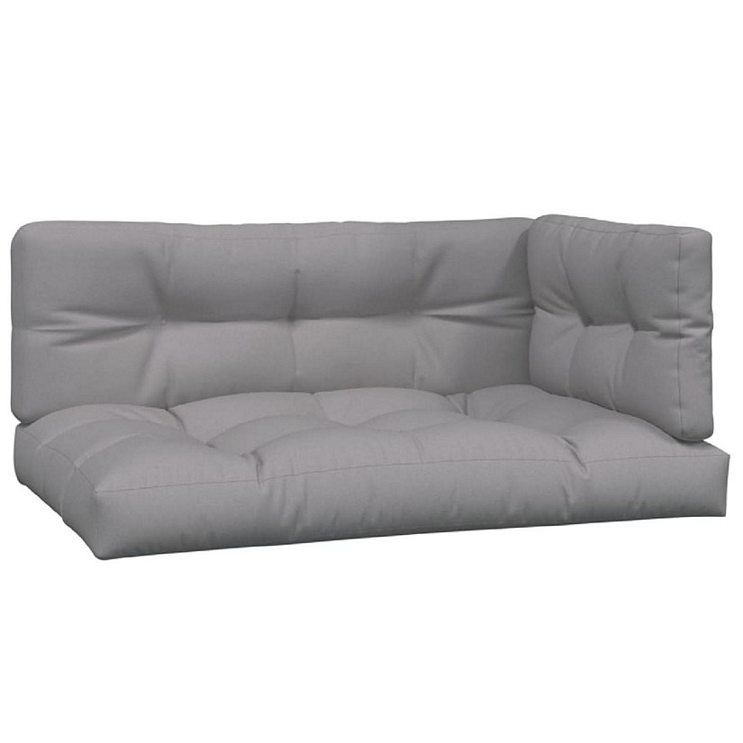 vidaXL Pallet Sofa Cushions 3 pcs Gray Oriental Trading