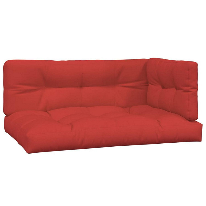 vidaXL Pallet Sofa Cushions 3 pcs Red Image