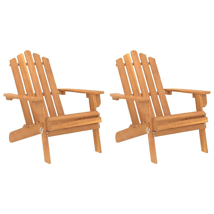 vidaXL Patio Adirondack Chairs 2 pcs Solid Wood Acacia Image