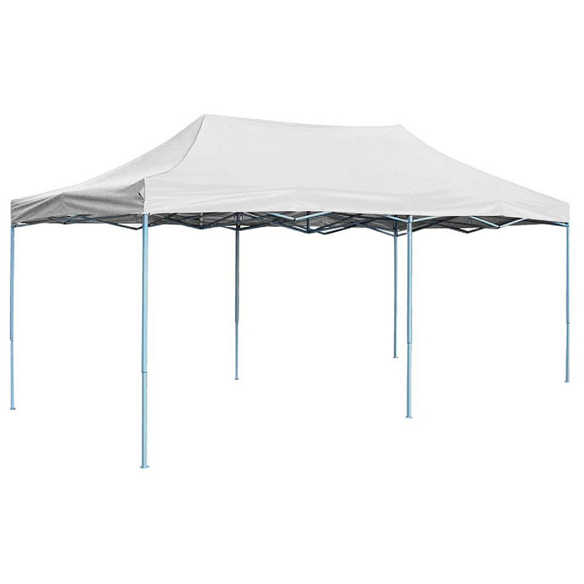 vidaXL Professional Folding Party Tent 9.8'x19.7' Steel White Image