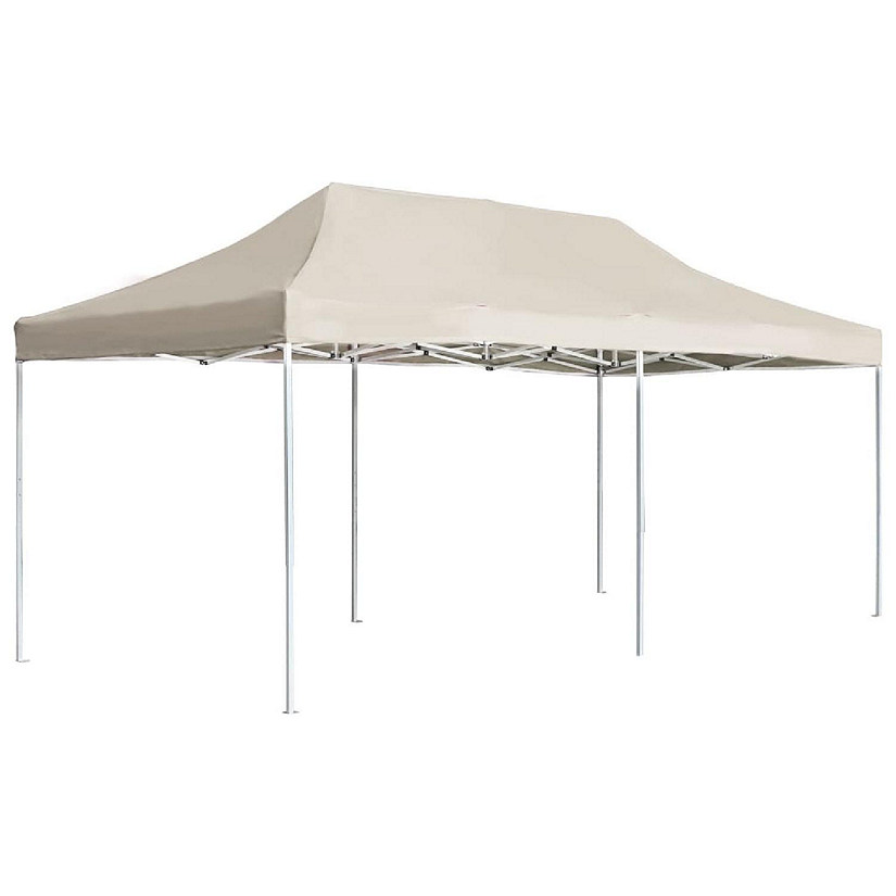 vidaXL Professional Folding Party Tent Aluminum 19.7'x9.8' Cream Image
