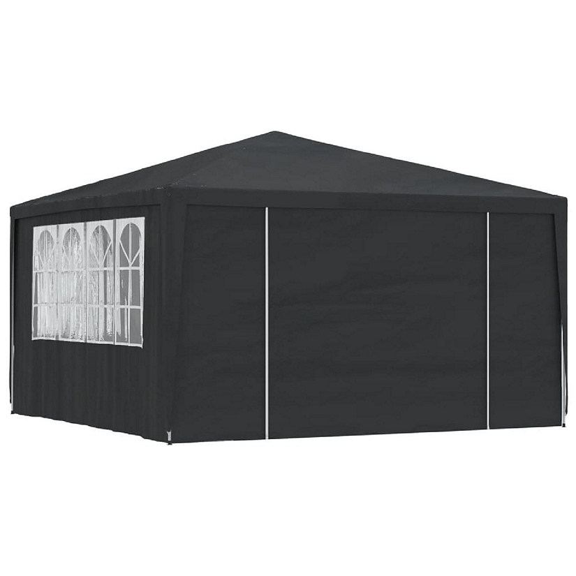 vidaXL Professional Party Tent with Side Walls 13.1'x13.1' Anthracite 0.3 oz/ft&#178; Image