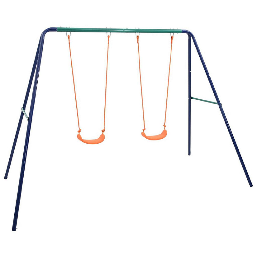 vidaXL Swing Set with 2 Seats Steel Image