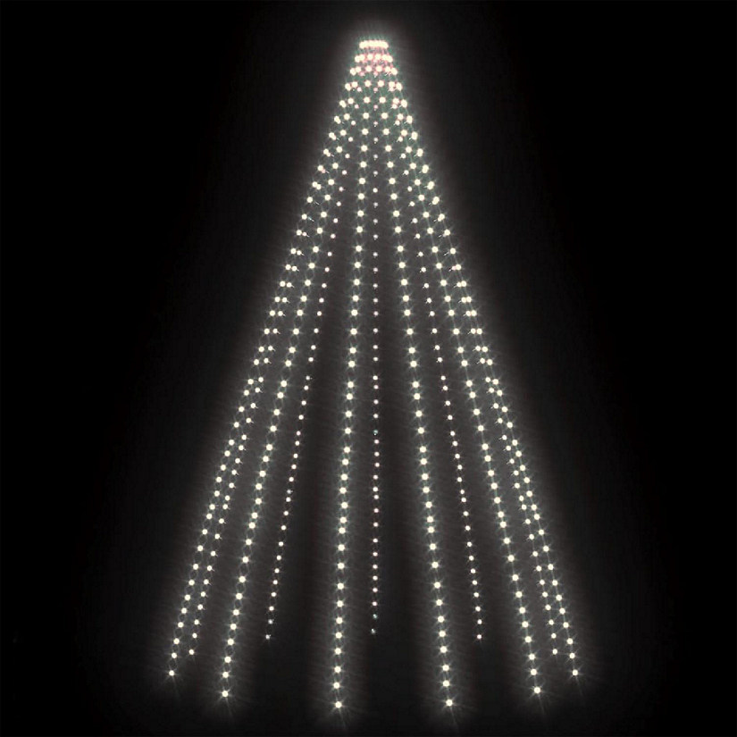vidaXL Tree Lights with 500 LEDs Cold White 196.9" Indoor Outdoor Image