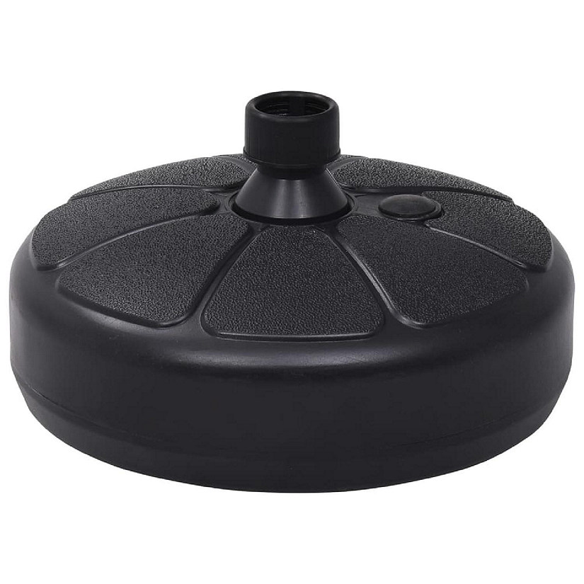 vidaXL Umbrella Base Sand/Water Filled 4 gal Black Oriental Trading