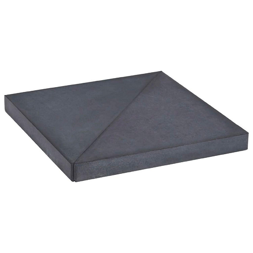 vidaXL Umbrella Weight Plate Black Granite Square 33.1 lb Image