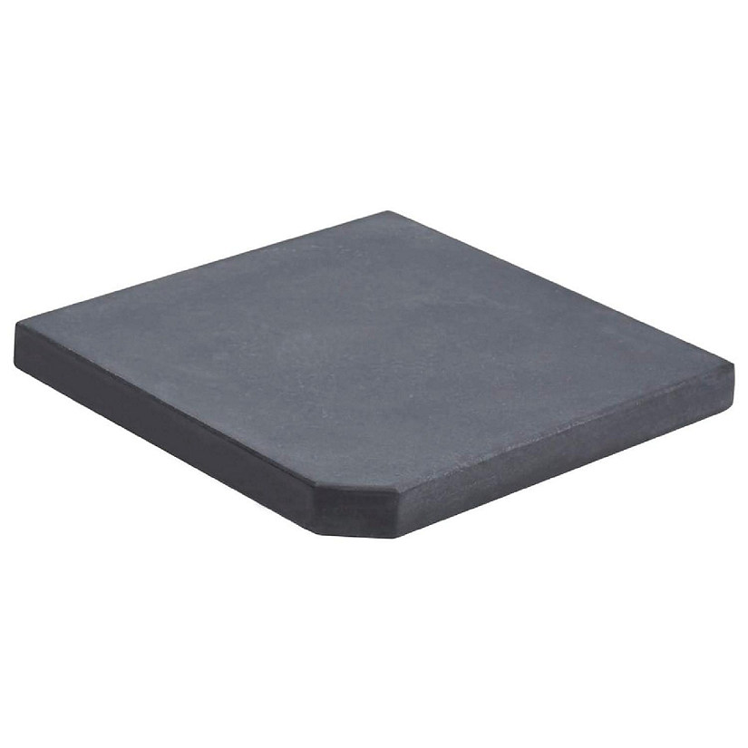 vidaXL Umbrella Weight Plate Black Granite Square 55.1 lb Image