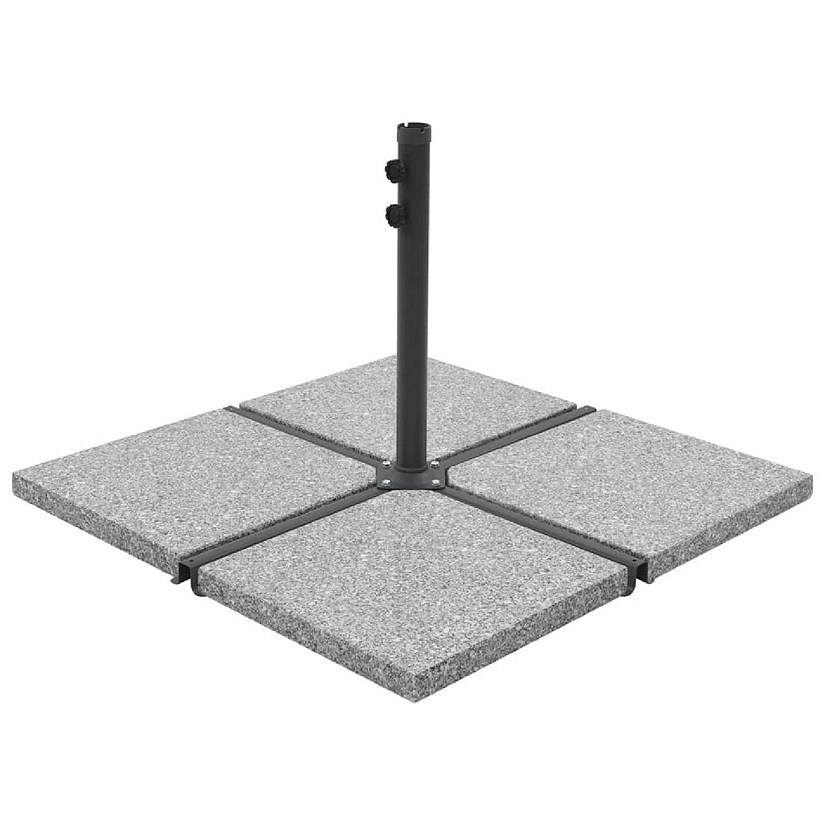 vidaXL Umbrella Weight Plate Granite 55.1 lb Square Gray Image