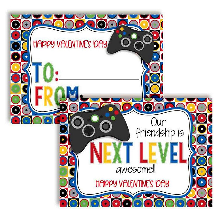 Video Game Classroom Valentines 30pc. by AmandaCreation Image