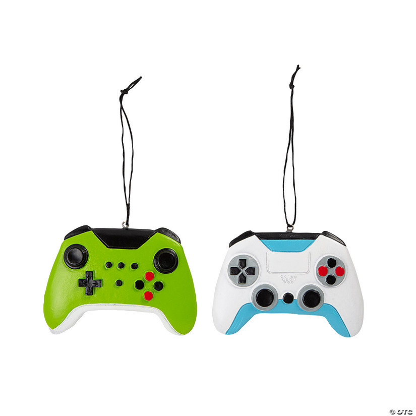 Video Game Controller Resin Christmas Ornaments - 12 Pc. Image