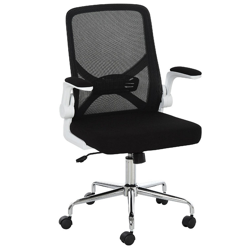 Vinsetto Ergonomic Mesh Office Chair with Lumbar Back Support Swivel  Rocking Computer Chair with Adjustable Height and Armrests for Home Office  Grey
