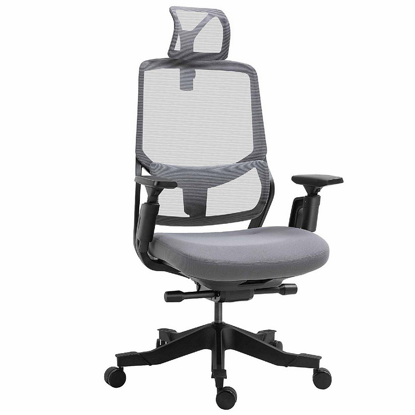 High Back Mesh Executive Chair with Adjustable Lumbar Support - Black