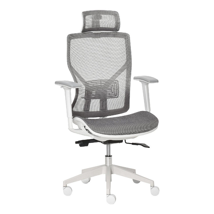Mesh Office Chair, Ergonomic Chair with Adjustable Lumbar Support