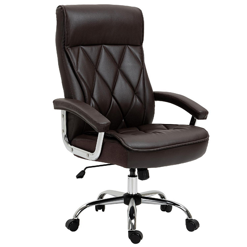 Big and Tall Office Chair High Back Executive Office Chair Comfortable  Thickening Padded Cushion Leather Chair All Day Comfort Wide Seat Ergonomic