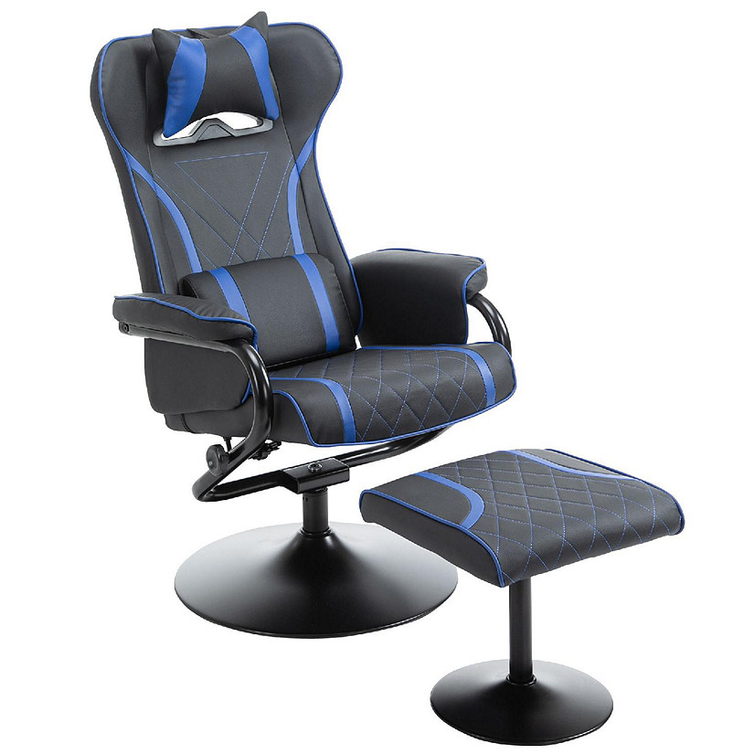 Vinsetto High Back Video Gaming Recliner with Ottoman, Racing