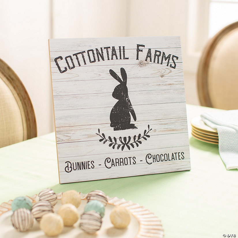 Vintage Bunny Farm Sign Image