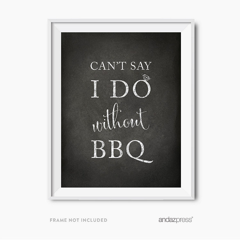 Vintage Chalkboard BBQ Table Sign Image