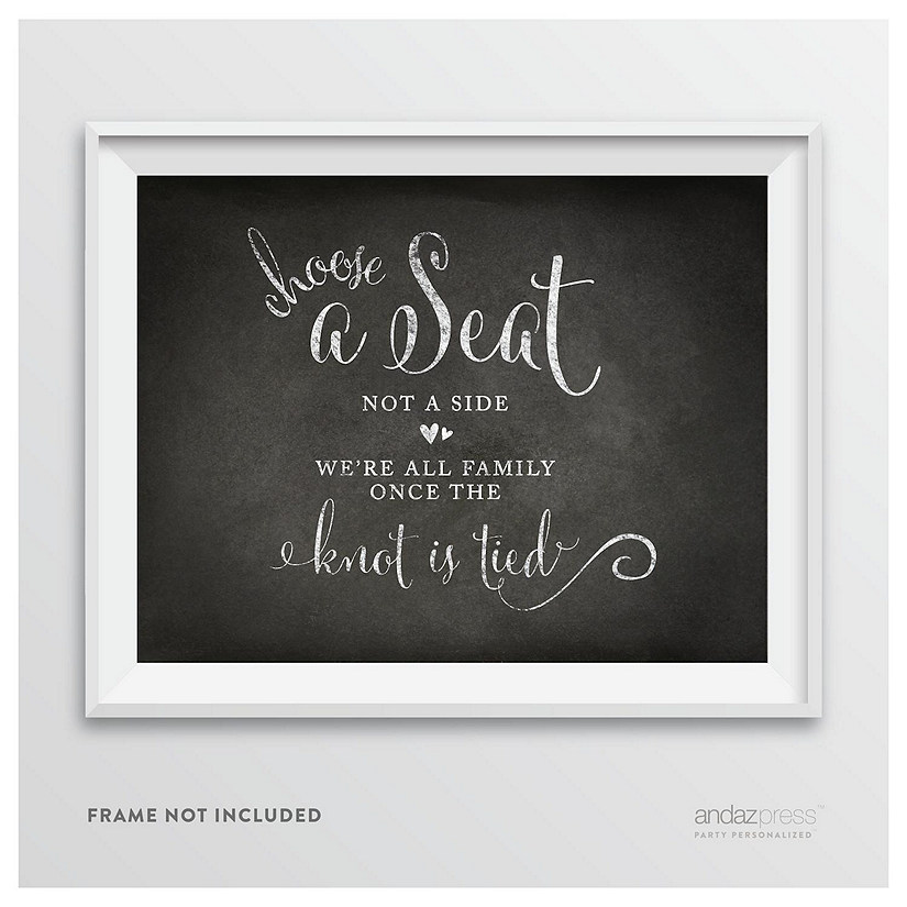 Vintage Chalkboard Choose Seat Sign Image