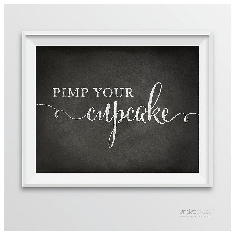 Vintage Chalkboard Cupcake Bar Sign Image