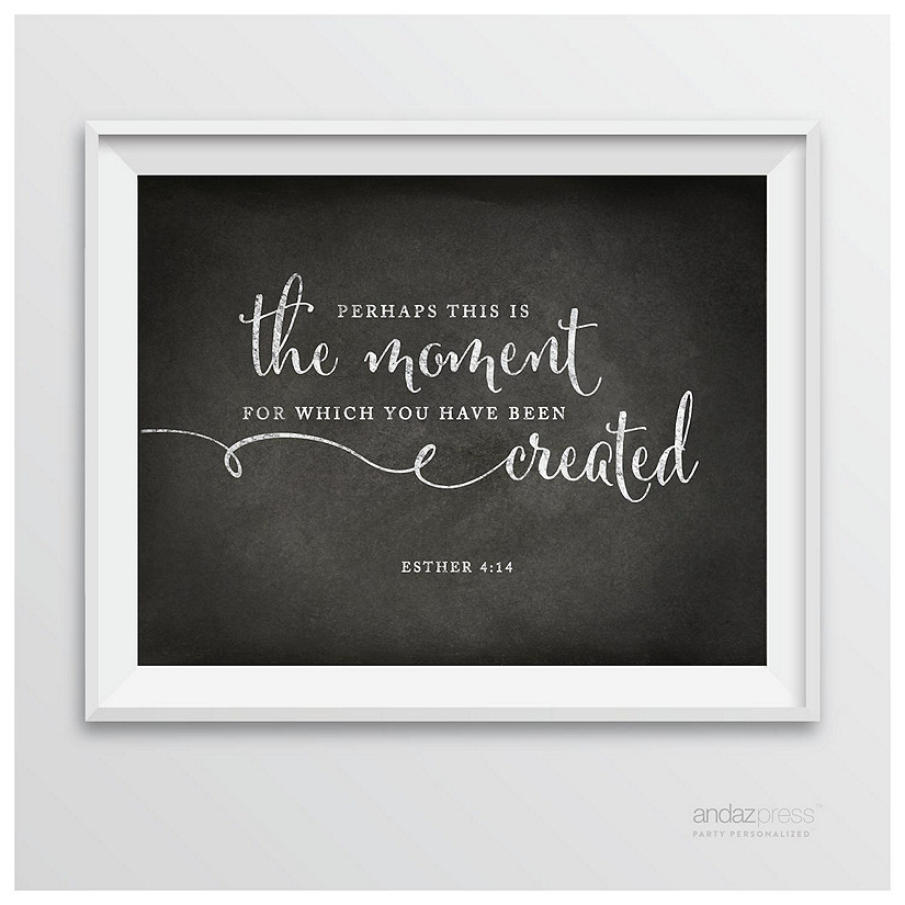 Vintage Chalkboard Esther 4:14 8.5x11 Image