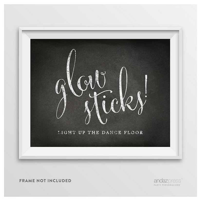 Vintage Chalkboard Glow Sticks Sign Image